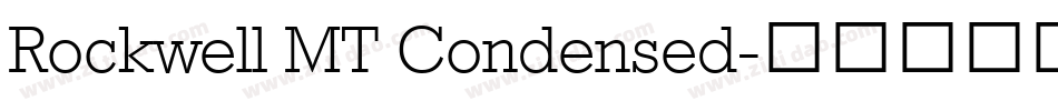 Rockwell MT Condensed字体转换